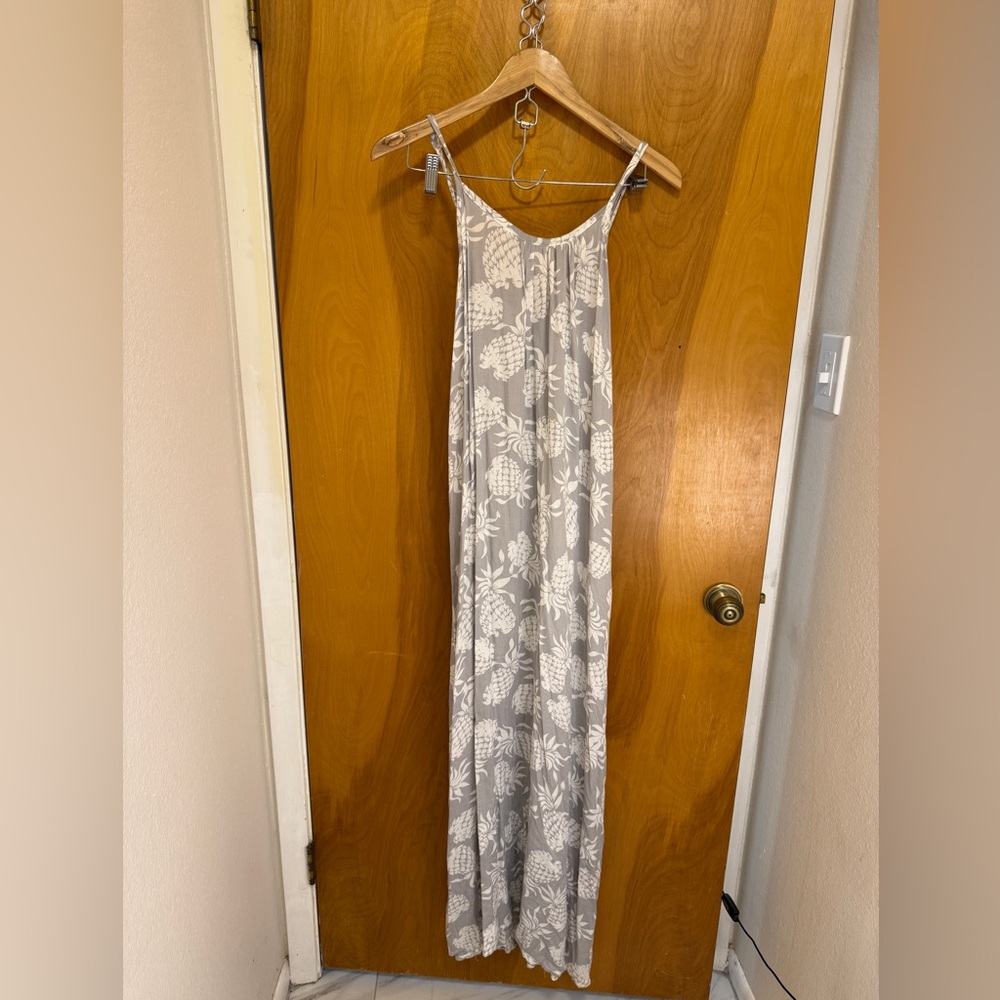 Secret Beach Gray and White swim cover / dress